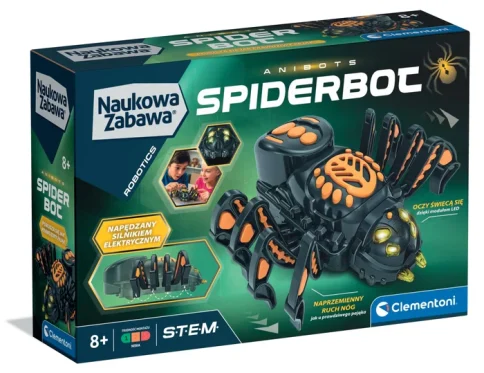 Naukowa zabawa robot pająk chodzi klocki  Spiderbot 50454