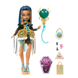 Lalka z akcesoriami Monster High Straszysłodkie urodziny Cleo de Nile 27 cm
