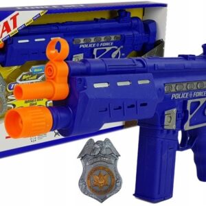 LEAN ZESTAW POLICYJNY GRANATOWY PISTOLET ODZNAKA