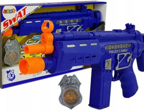 LEAN ZESTAW POLICYJNY GRANATOWY PISTOLET ODZNAKA