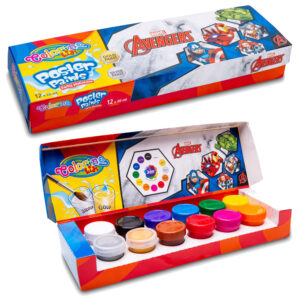 Farby Plakatowe Mix 20 Ml Colorino Kids 12 Kolorów Avengers