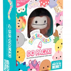 SQUISHMALLOWS GRA KARCIANA 4 DO PACZKI + MASKOTKA PLUSZ DLA DZIECI EPEE