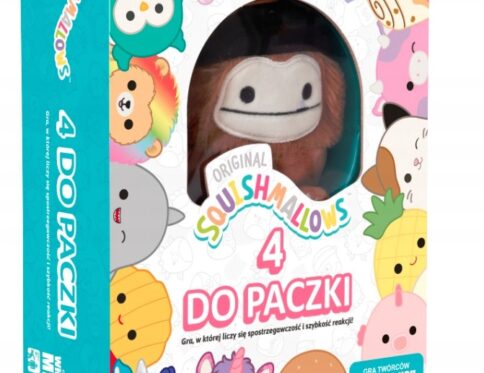 SQUISHMALLOWS GRA KARCIANA 4 DO PACZKI + MASKOTKA PLUSZ DLA DZIECI EPEE