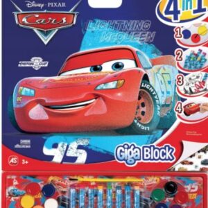 GIGABLOCK 4w1 CARS Kolorowanka BLOK RYSUNKOWY GIGA