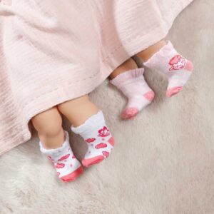 Baby Annabell Skarpetki 2 pary 43 cm różowy/biały