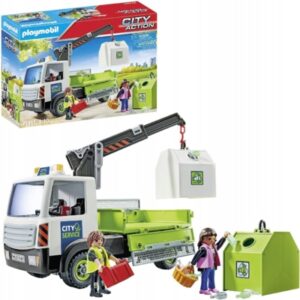 Klocki Zestaw Playmobil 71431 Samochód z kontenerami na szkło