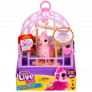 Ptak interaktywny ptaszek w klatce Little Live Pets My Really Real Rosie