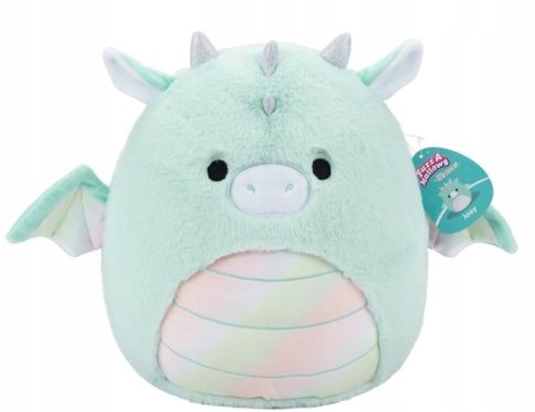 SQUISHMALLOW JOEY 30CM TURKUSOWY SMOK MASKOTKA