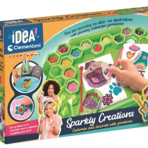 Clementoni Idea Laboratorium ozdób Błyszczące naklejki 3D