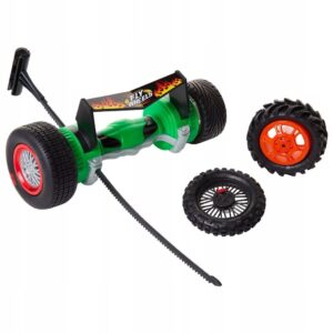 FLY WHEELS 4 OPONY + WYRZUTNIA NACIĄGANA ZIELONA 15110