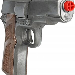 METALOWY PISTOLET POLICYJNY 8 NABOI KAPISZONY GONHER 125/1