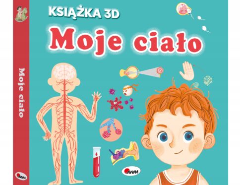 Moje ciało Książka 3D ludzkie ciało z ruchomymi elementami i okienkami