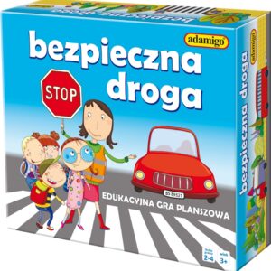 Gra planszowa Bezpieczna droga Edukacyjna gra planszowa Adamigo