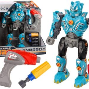 Robot Do Skręcania Broń Wiertarka Śrubokręt Światła Dźwięk Turkusowy