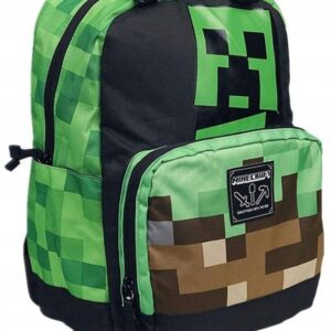 Plecak szkolny wycieczkowy wielokomorowy pixele Minecraft A4