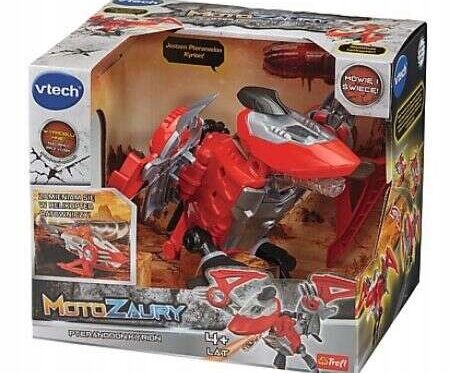 MOTOZAURY DINOZAUR TRANSFORMUJĄCY VTECH PTERANODON KYRION HELIKOPTER