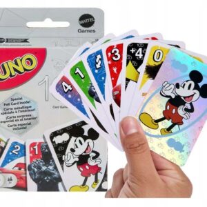 DISNEY 100 LAT GRA karciana KARTY UNO Mattel bohaterowie bajek