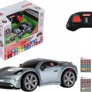 Pojazd zdalnie sterowany auto R/C Bundesliga Mini RC 1:43 szary