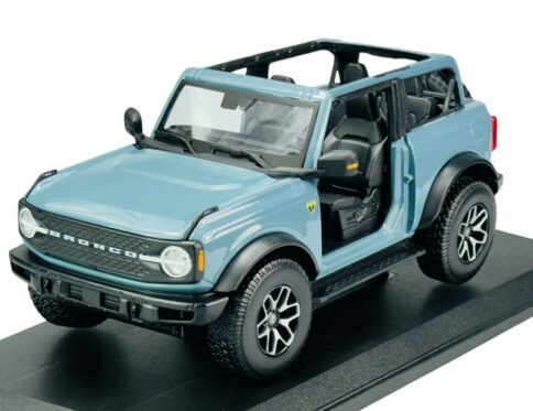 MAISTO 2021 FORD BRONCO BADLANDS NIEBIESKI 1:18 NOWY METALOWY MODEL 31457