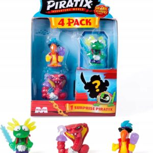 MagicBox - Piratix seria 2 - Shark Treasure - 4-PACK - zestaw 4 figurek