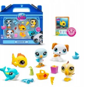 Littlest Pet Shop zestaw 5 oryginalnych figurek Plaża