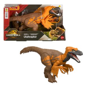 Figurka z dźwiękiem Mattel Jurassic World Wild Roar Utahraptor