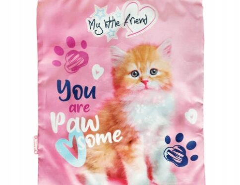 Worek na gimnastyke gimnastyczny na obuwie szkolne plecaczek Ginger Kitty