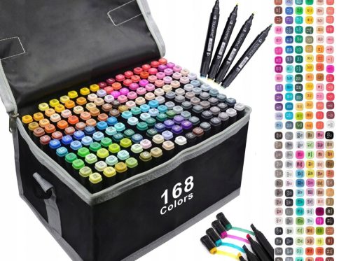Promarkery Touch 168 szt. Markery flamastry pisaki mazaki dwustronne