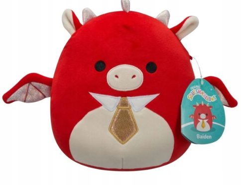 SQUISHMALLOWS MASKOTKA CZERWONY SMOK BAIDEN 19CM