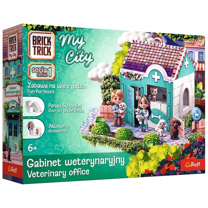 Trefl-Klocki-ceramiczne-Brick-Trick-My-City-Gabinet-weterynaryjny