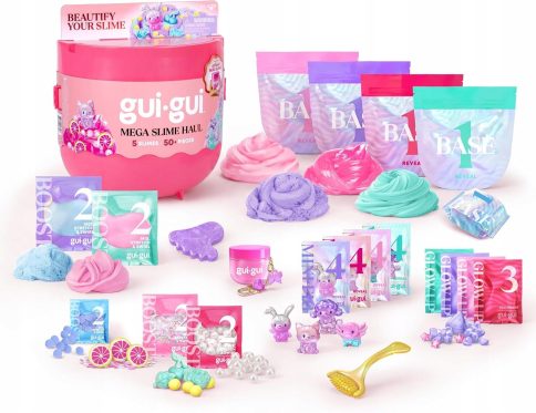 Duży Zestaw Gui Gui Slime z figurkami Zestaw Kreatywny Masa Plastyczna SLIME