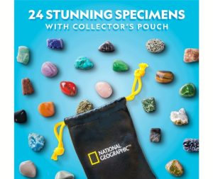 Kalendarz-Adwentowy-National-Geographic-ELBRUS-Mineraly-Skaly-24-Okienka-Stan-opakowania-oryginalne