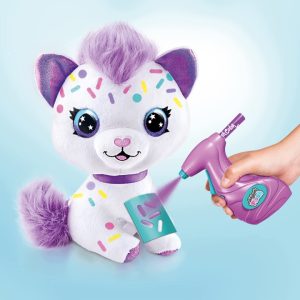 Airbrush-Plush-Pokoloruj-Pluszaka-Kot-Kotek-Maskotka-do-Malowania-Material-tkanina