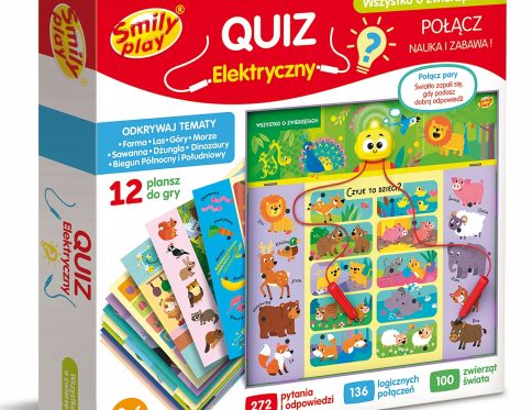 Gra planszowa quiz elektroniczny wszystko o zwierzętach zwierzęta