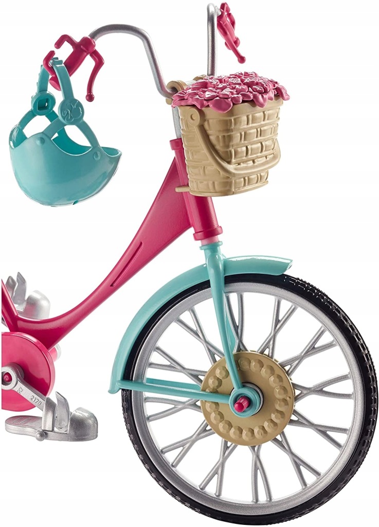 Mattel-rower-dla-lalki-Barbie-akcesoria-rowerek-DVX55-Marka-Barbie