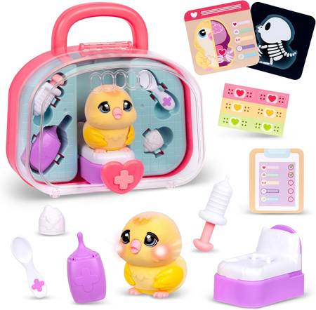 Little Live Pets Ouchies Chirpy Interaktywne Pisklę Zestaw Weterynaryjny
